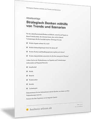 Strategisch Denken mithilfe von Trends und Szenarien
