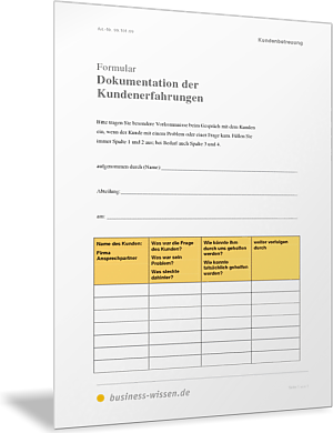 Kundenerfahrungen dokumentieren