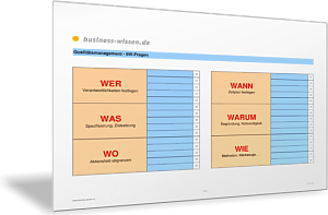 6W-Fragen Übersicht – Vorlage – business-wissen.de