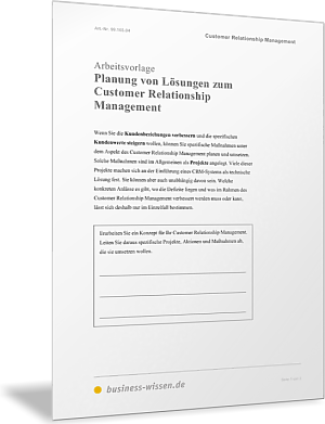 Lösungen zum Customer Relationship Management planen