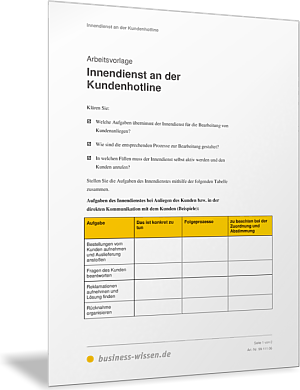 Innendienst an der Kundenhotline