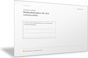 Maßnahmenplan für den Arbeitsschutz