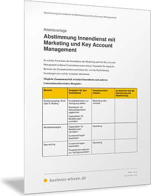 Prozesse zwischen Innendienst und Marketing gestalten