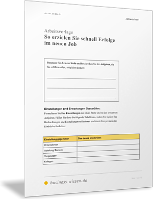 Erfolgreich im neuen Job