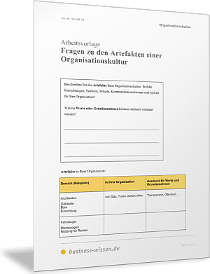 Artefakte der Organisationskultur beschreiben