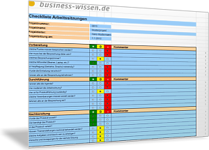 Planung und Vorbereitung von Projektmeetings und anderen Besprechungen