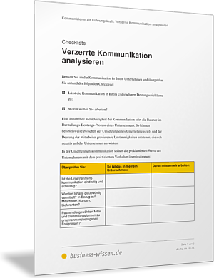 Verzerrte Kommunikation analysieren