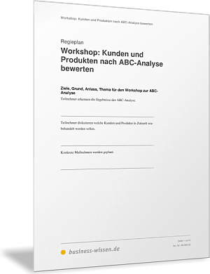 Workshop: Kunden und Produkten nach ABC-Analyse bewerten