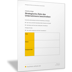 Strategische Ziele des Unternehmens beschreiben