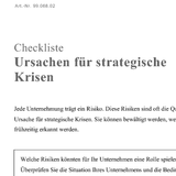 Ursachen für strategische Krisen