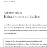 Krisenkommunikation planen