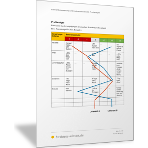 Profilanalyse zur Lieferantenbewertung