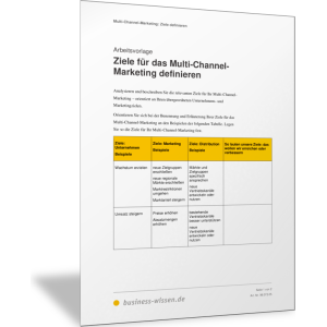 Ziele für das Multi-Channel-Marketing definieren