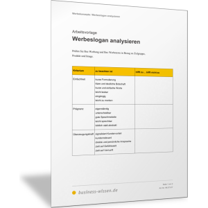 Werbeslogan analysieren und optimieren