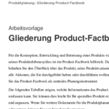 Gliederung Product-Factbook