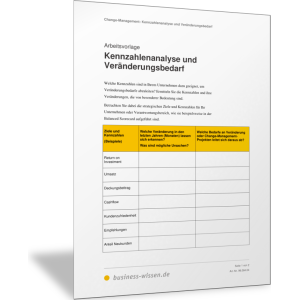 Kennzahlenanalyse und Veränderungsbedarf