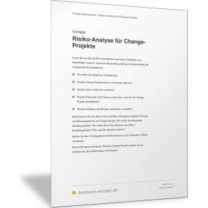Risiko-Analyse für Change-Projekte
