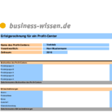 Erfolgsrechnung für ein Profit-Center erstellen