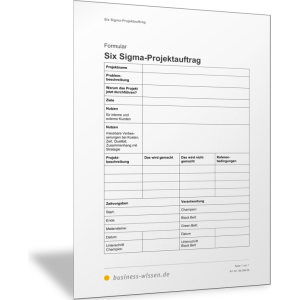 Six Sigma-Projektauftrag