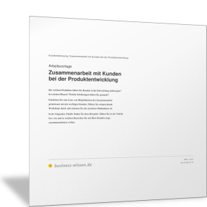 Bei der Produktentwicklung mit Kunden zusammenarbeiten