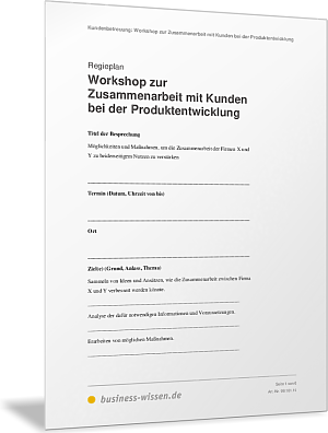 Workshop planen für die Produktentwicklung mit Kunden