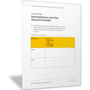 Informationen zum Key Account Kunden