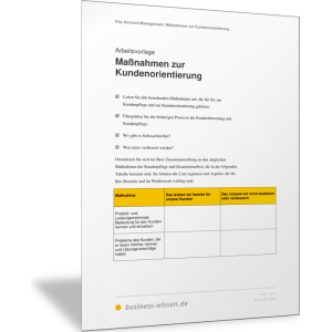 Maßnahmen zur Kundenorientierung
