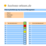 Planung zur Einführung des Key Account Managements