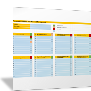 Planung zur Einführung des Key Account Managements