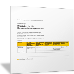 Mitarbeiter für die Kundenaktivierung einsetzen