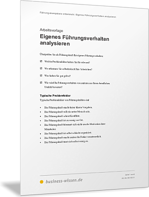 Eigenes Führungsverhalten analysieren