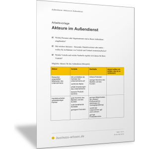 Akteure im Außendienst