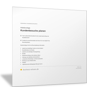 Kundenbesuche planen