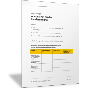 Innendienst an der Kundenhotline