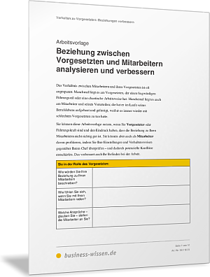 Beziehung zwischen Vorgesetzten und Mitarbeitern verbessern