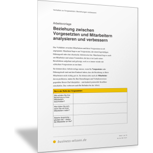 Beziehung zwischen Vorgesetzten und Mitarbeitern verbessern
