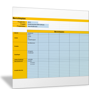 Berichtsplan für das Projektmanagement