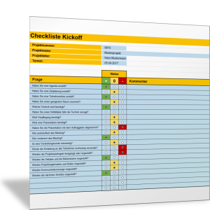 Kick-off-Meeting im Projekt planen