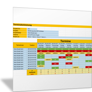 Terminabstimmung Projektbesprechungen, Telefonkonferenz und andere Meetings