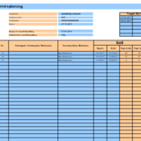 Terminplanung als Gantt-Diagramm mit Balkenplan