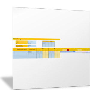 Terminplanung Als Gantt Diagramm Mit Balkenplan Vorlage Business Wissen De