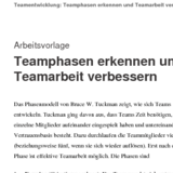 Teamphasen erkennen und Teamarbeit verbessern