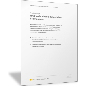 Merkmale eines erfolgreichen Teamcoachs