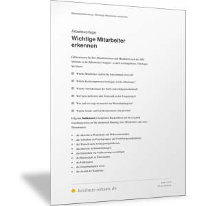 Wichtige Mitarbeiter erkennen