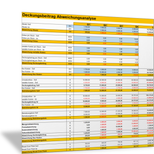 Deckungsbeitrag Abweichungsanalyse