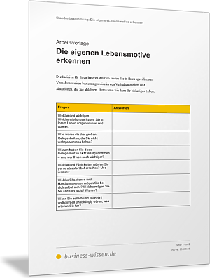 Die eigenen Lebensmotive erkennen