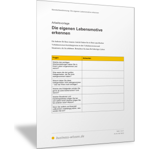 Die eigenen Lebensmotive erkennen