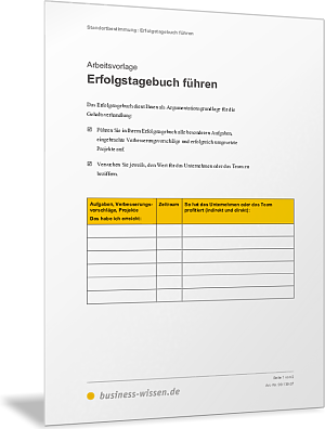 Erfolgstagebuch führen