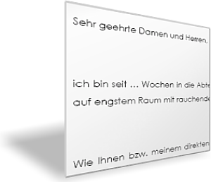 Verlangen nach rauchfreiem Arbeitsplatz