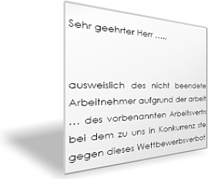 Untersagung von Wettbewerbstätigkeiten von Beschäftigten